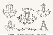 Antique Vintage Monogram A Initial, an Object Graphic by Antique Monograms (Thumbnail 4 of 4)