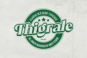 Thigrale – Classic Old Vintage Font, a Sans Serif Font by Drizy (Thumbnail 2 of 10)