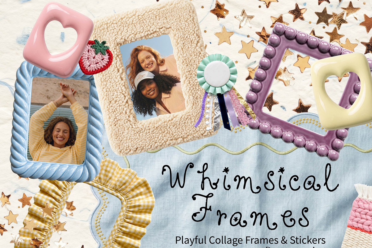 Whimsical Scrapbook Frames Decor Kit, an Object Graphic by DreamoraArt (Photo 1 of 6)