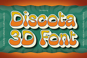 Discota 3D, a Sans Serif Font by Craft Supply Co. (Thumbnail 1 of 8)