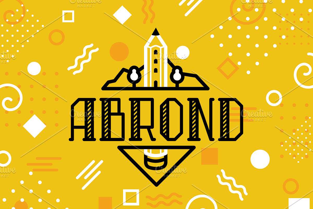 Abrond Typeface, a Serif Font by Scredeck (Photo 5 of 5)