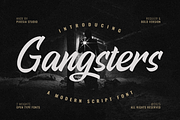 Gangsters – Bold Script Font, a Script Font by Pixesia Studio (Thumbnail 1 of 13)