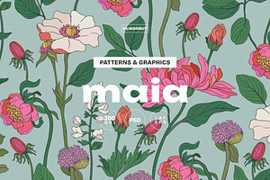 Maia Botanical Pattern And Graphics