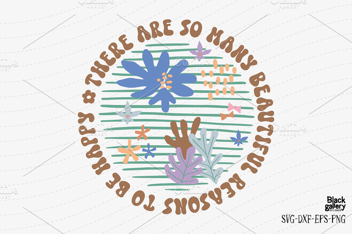 Boho Abstract Flower SVG Bundle, a Graphic by Clipart Bloom (Photo 6 of 16)