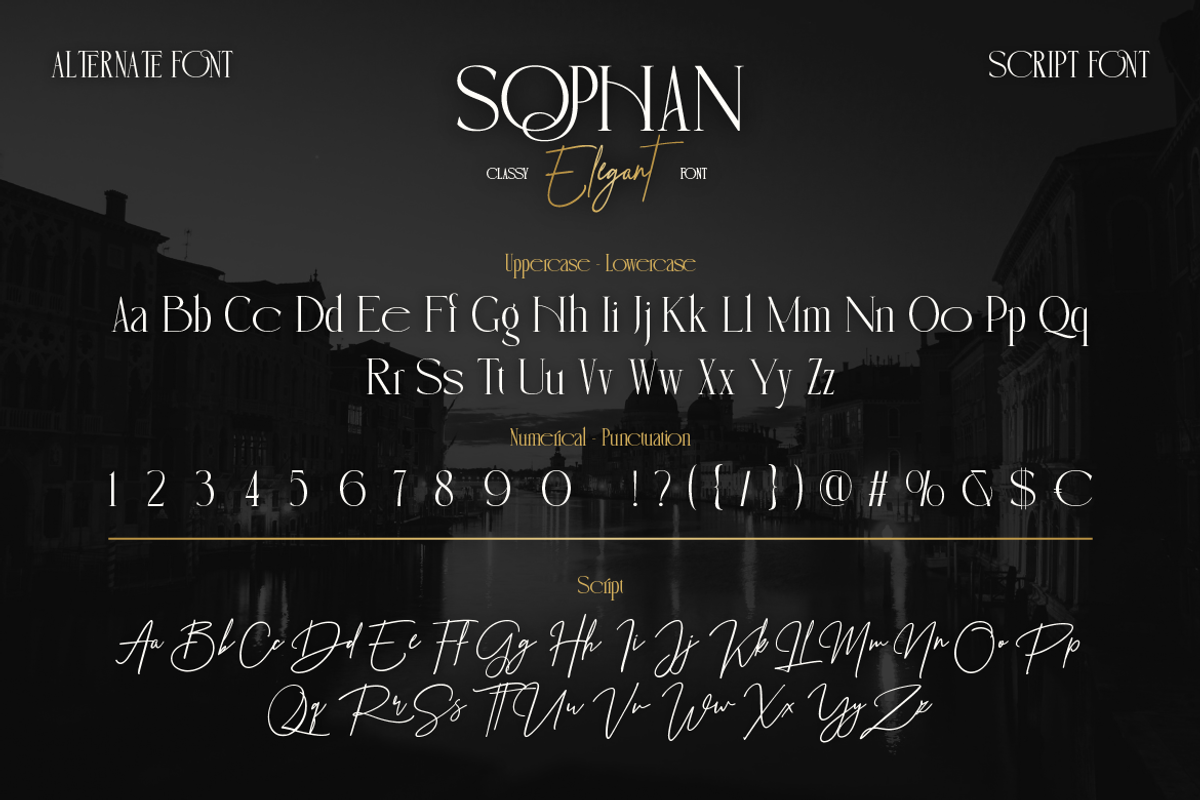 Sophan Elegant, a Serif Font by Burntilldead (Photo 6 of 12)