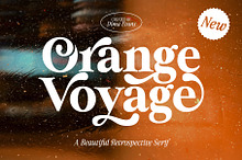 Orange Voyage vintage serif family