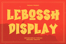 Lebossh Vintage Display Typeface