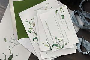 Green Foliage Wedding Suite