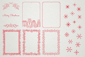 Monoline Christmas Graphic Set