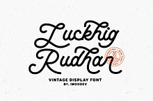 Luckhig Rudhar - Vintage Script Font