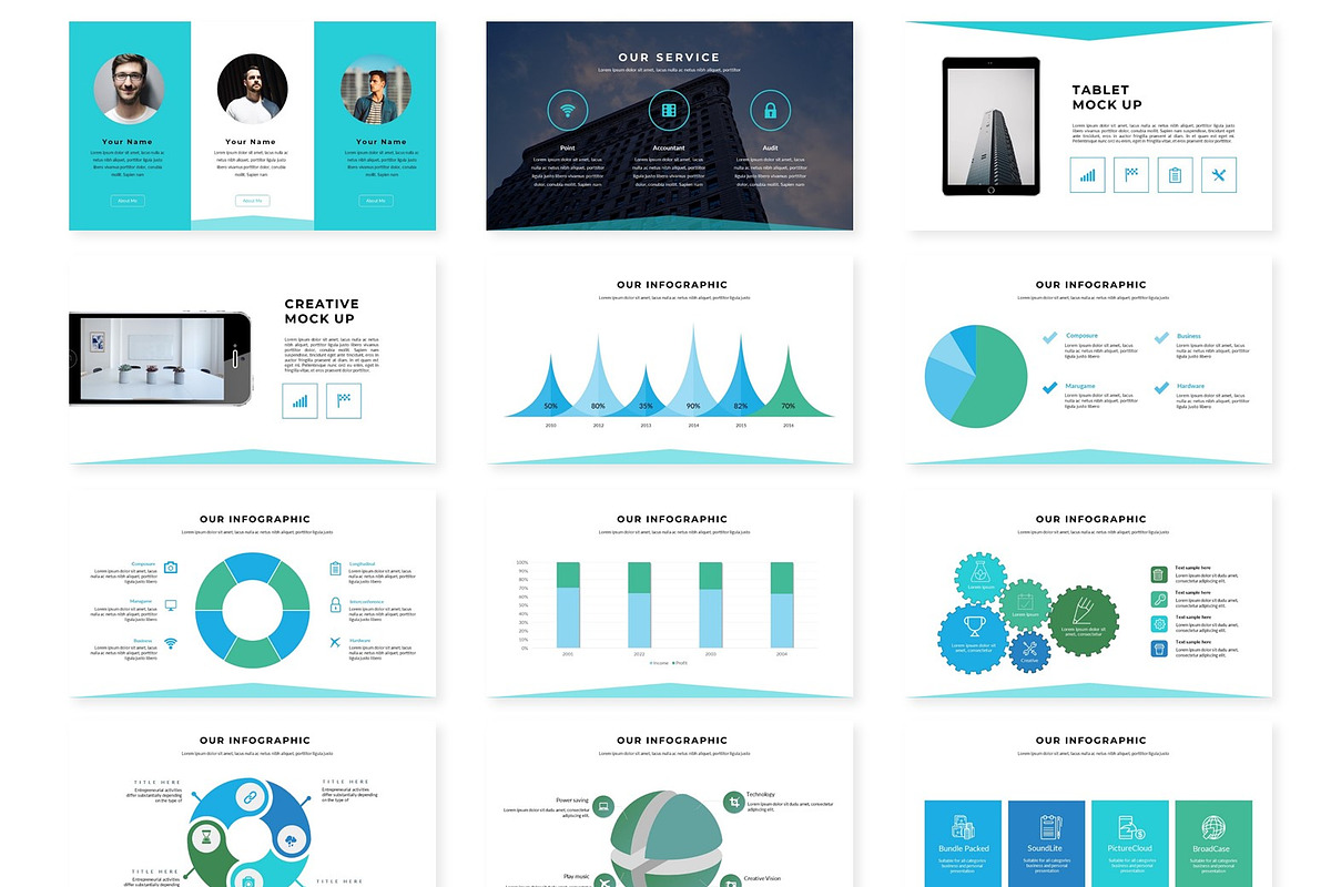 Compact - Powerpoint Template, a Presentation Template by AQR Studio