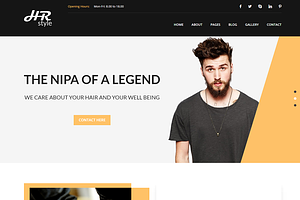 Salon & Hair Styling HTML Template