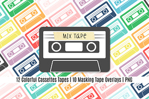 Colorful Cassettes + Tape Overlays