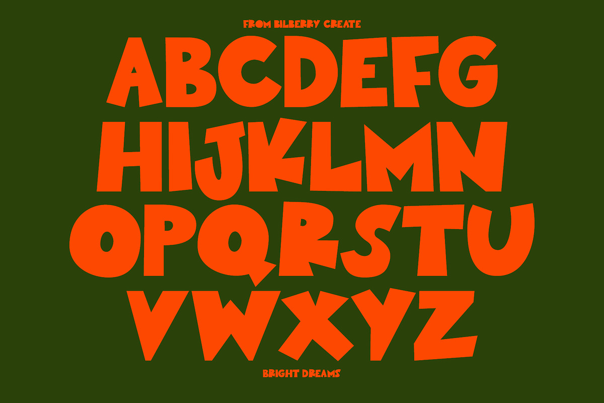 Bright Dreams cutout font, a Sans Serif Font by BilberryCreates (Photo 10 of 13)