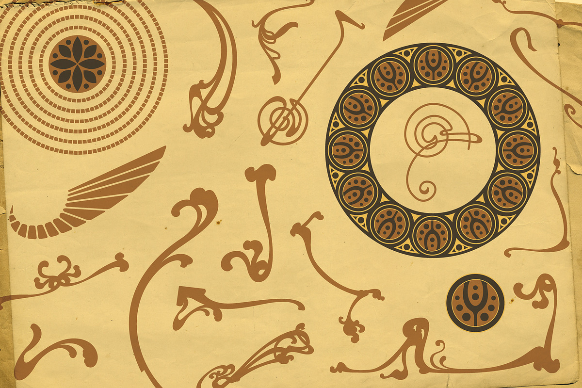 Art Nouveau Poster Templates, a Decorative Illustration by Wingsart Studio (Photo 4 of 5)