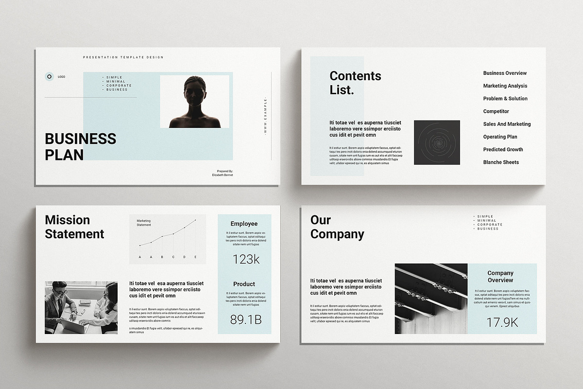 Business Plan Presentation Template, a Presentation Template by E-Type (Photo 2 of 5)
