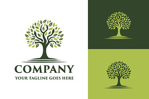 landscape tree logo design, a Branding & Logo Template by funpixel