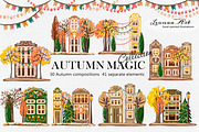 Autumn Magic Clip Art Set, a Seasonal Illustration by Leonaa art (Thumbnail 2 of 9)