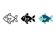 Fish Icon Vector Design, a Solid Icon by Artonix (Thumbnail 2 of 2)