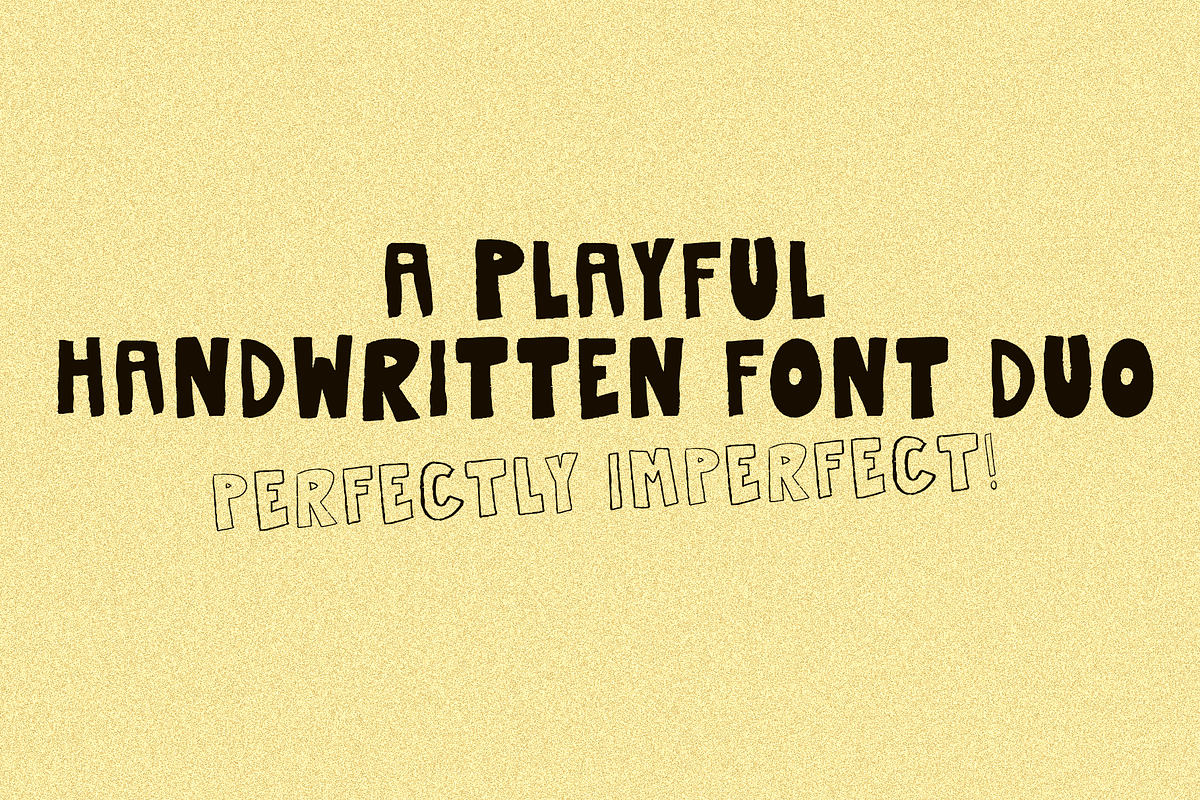 Banana - A Handwritten Font Duo, a Handwritten Font by Shelbeemili (Photo 2 of 3)
