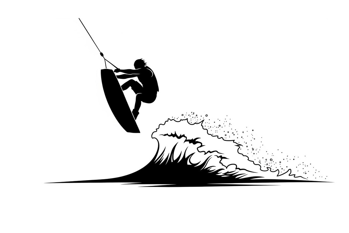 Water Ski Silhouette Vector Bundle, an Illustration by Designs_River (Photo 26 of 51)