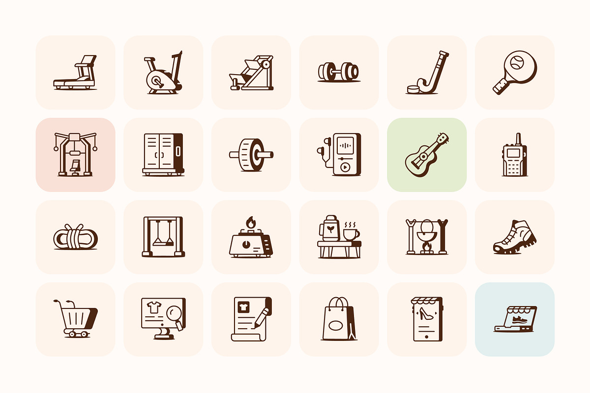 200 Lifestyle and Tech Icons, a Solid Icon by Prosymbols (Photo 6 of 9)
