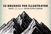 Stipple Brushes Photoshop And AI, a Brush Add-On by PaperMoon (Thumbnail 4 of 4)