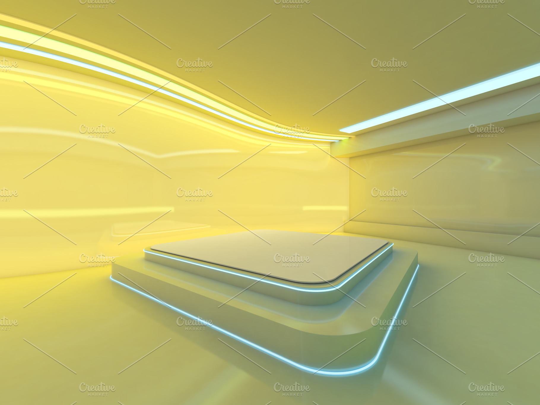 Abstract modern architecture backgro featuring white, blue, and background, an Architecture Photo by 3D Graphics Shop
