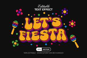 Let's Fiesta Text Effect Fun Style, a Layer Style Add-On by Mockmenot