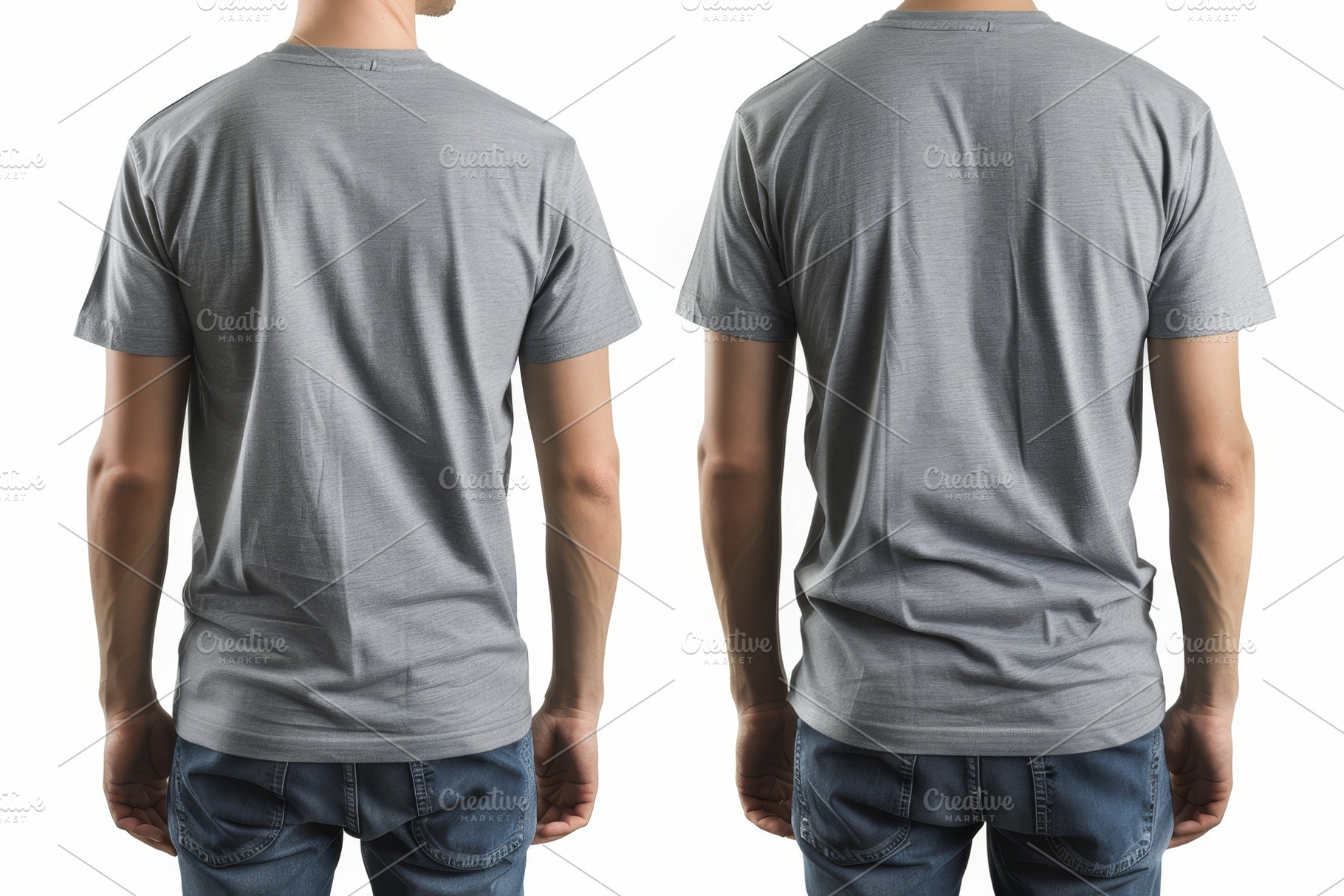 Casual Gray T-shirt With a Minimalis, a Photo by Tanuart