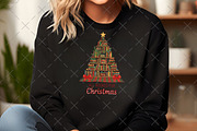 Book Christmas Tree PNG, an Illustration by Craft Nest (Thumbnail 6 of 6)