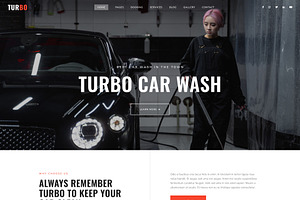 Turbo - Car Wash Website Template