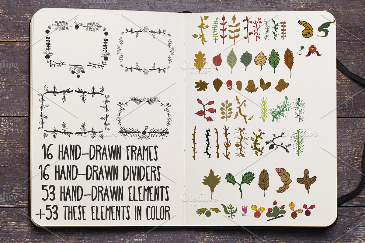 Hand-drawn frames and dividers, an Illustration by Guerillacraft (Photo 5 of 5)