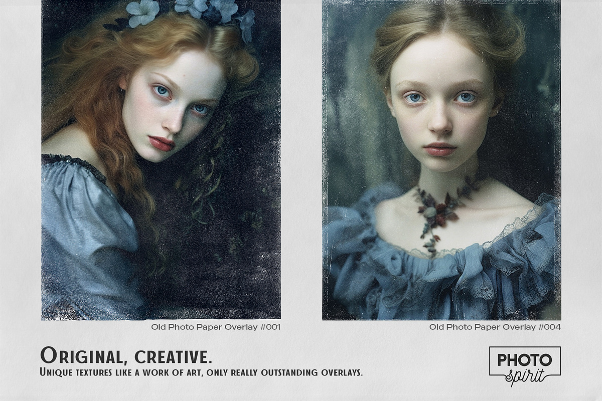 Old Photo Paper Effect Overlays, a Brushes & More by PhotoSpirit (Photo 3 of 9)