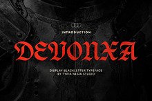 Devonxa - Modern Blackletter Font
