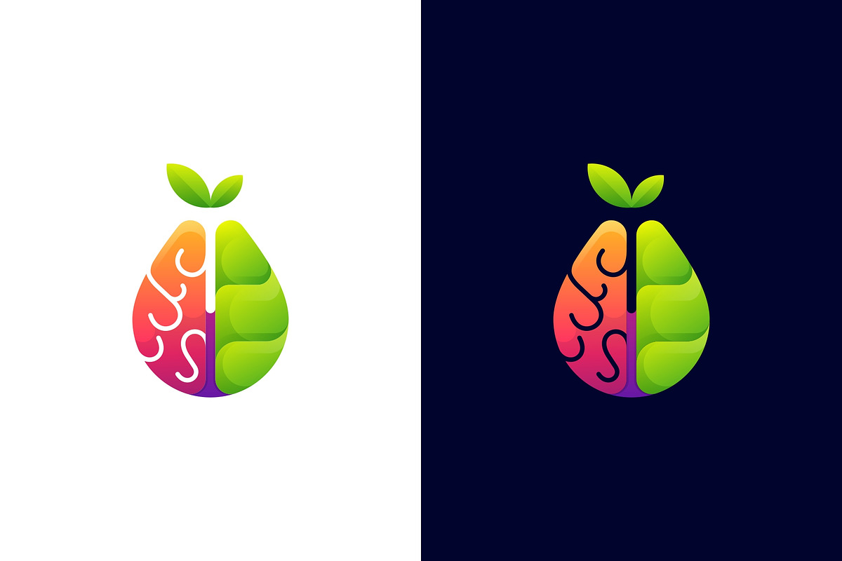 Gradient Modern Brain Leaf Puzzle, a Branding & Logo Template by Artnivora.Std (Photo 3 of 4)
