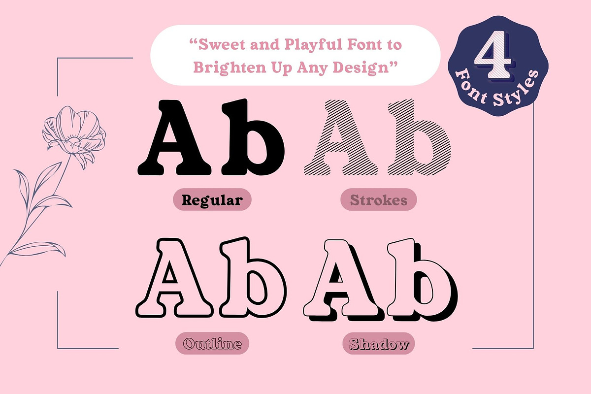 Fox Galloria : 4 Font Styles, a Serif Font by Fox7 By Rattana (Photo 2 of 14)