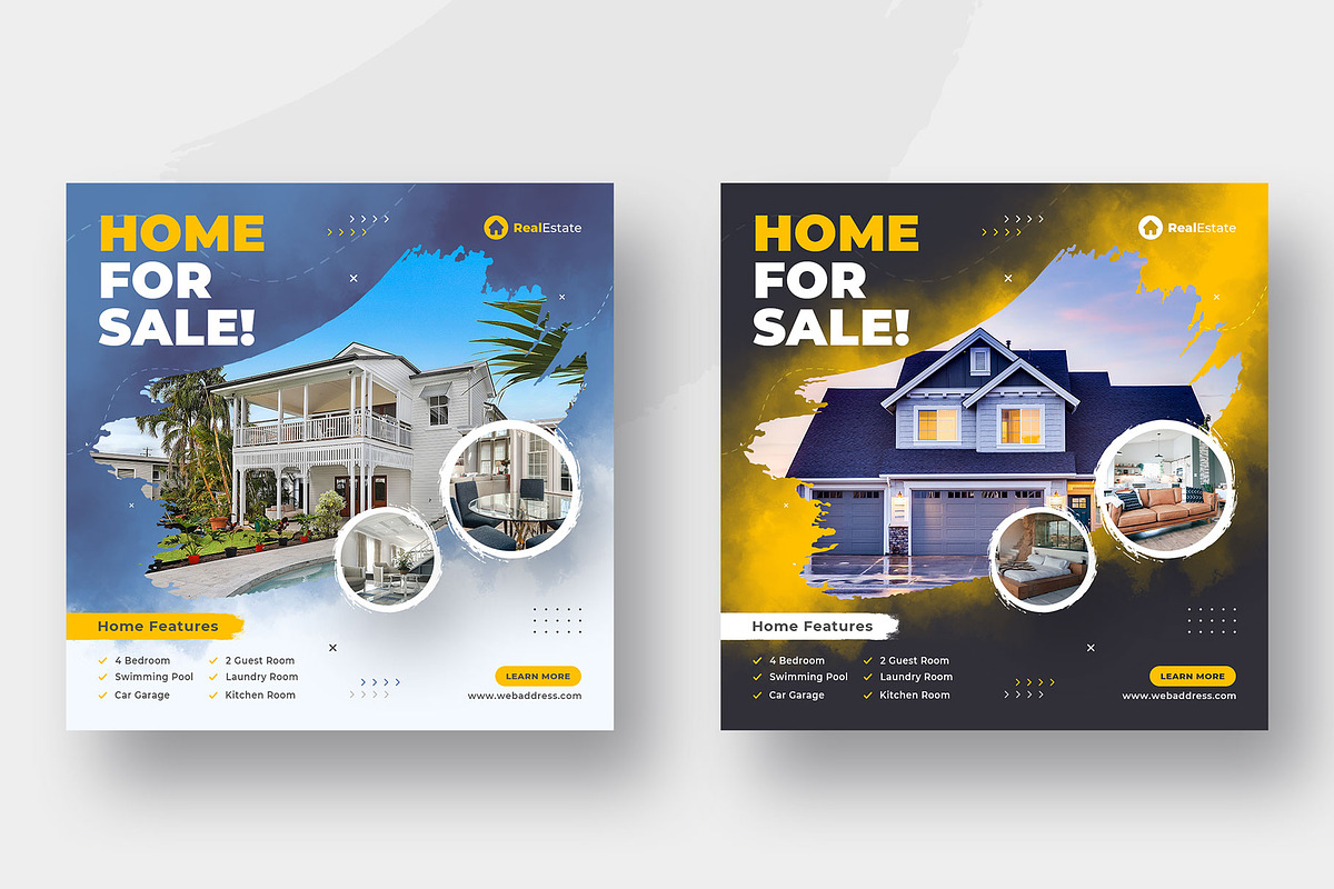Real Estate Instagram Post | Cover, a Social Media Template by Uiparvin (Photo 2 of 5)