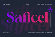 Saficel | With 18 Font, a Serif Font by Pista Mova (Thumbnail 1 of 12)