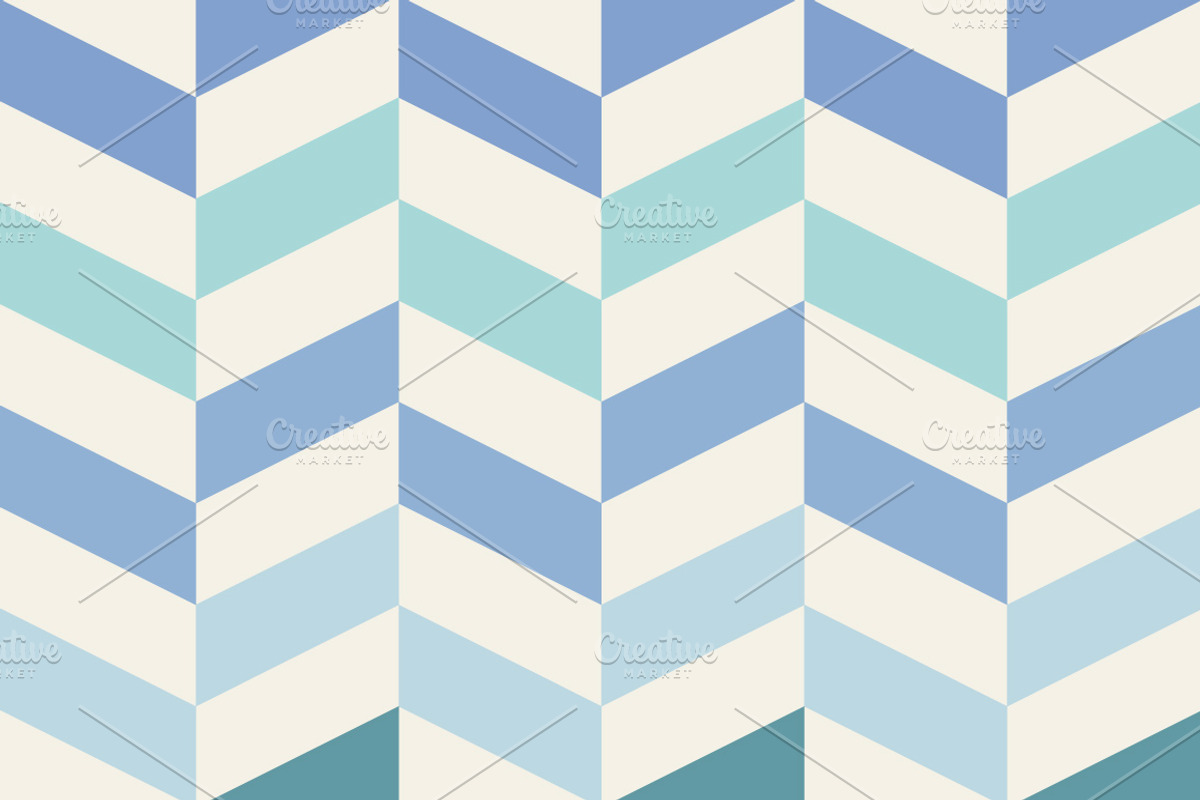 Set of blue geometric patterns preview 4