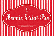 Bonnie Script Pro, a Script Font by Type and Graphics Studio (Thumbnail 1 of 26)