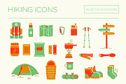Hiking backpacking Icons, an Outline Icon by the cabin supply co (Thumbnail 2 of 4)