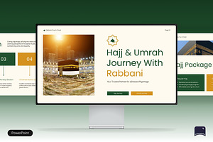 Hajj and Umroh Pitch Deck, a Presentation Template by Claymoon Lab