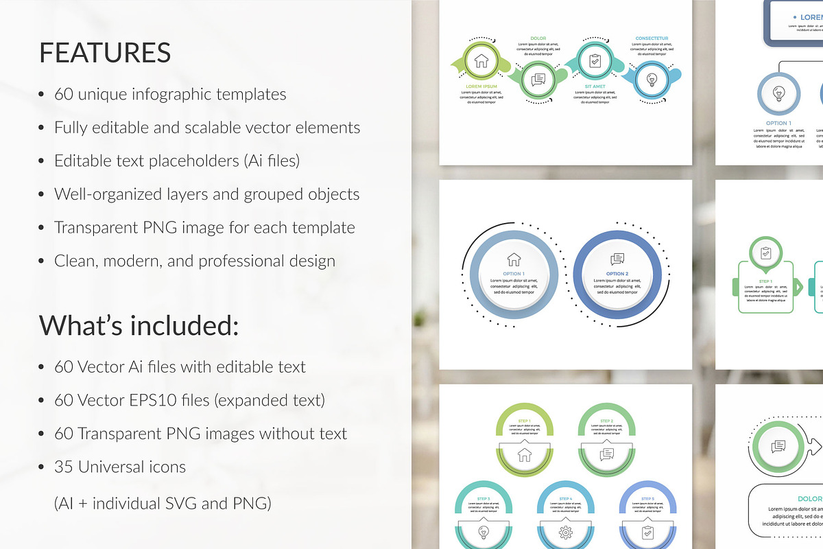 Infographic Templates Collection, an Object Graphic by PixMarket (Photo 2 of 11)