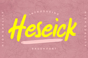 Heseick Brush Font, a Script Font by Fannan Studio (Thumbnail 1 of 6)