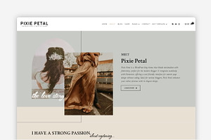 Pixie Petal Responsive Blog WooComme