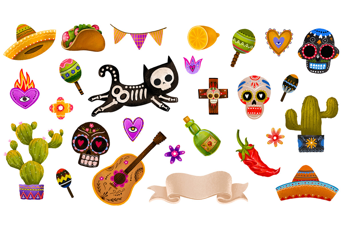 Day of the Dead Dia de los Muertos, an Object Illustration by the_myro (Photo 6 of 9)
