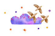Watercolor Goose Pilot Clipart Set, a Transportation Illustration by the_myro (Thumbnail 2 of 6)