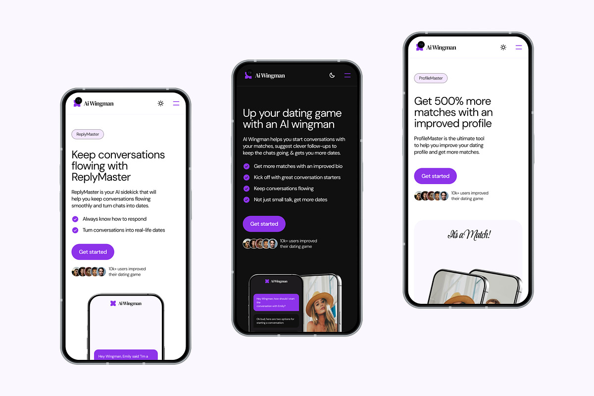AiWingman - AI Assistant website, a Websites & App Template by firdavsabdu (Photo 3 of 8)