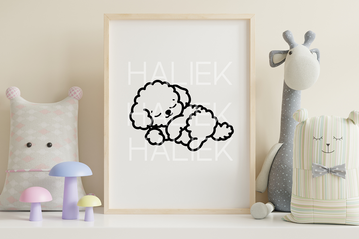 Bichon Frise SVG Illustrations, an Animal Illustration by HalieKStudio (Photo 6 of 9)
